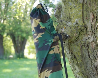 Water-Resistant Camo Worship Flag Bag Carrying case Carrier for flags Praise worship dance flag carry bag holder Flags with flex rods Faith