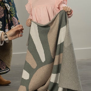 Ravi ~ Heirloom Knit Baby Blanket Boho Cotton Cashmere Personalized Gift