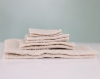 Carden ~ Eco-Friendly Wool Washcloth ~ Compostable ~ Sustainable ~ Reusable ~ For use in the bathroom, kitchen or cleaning