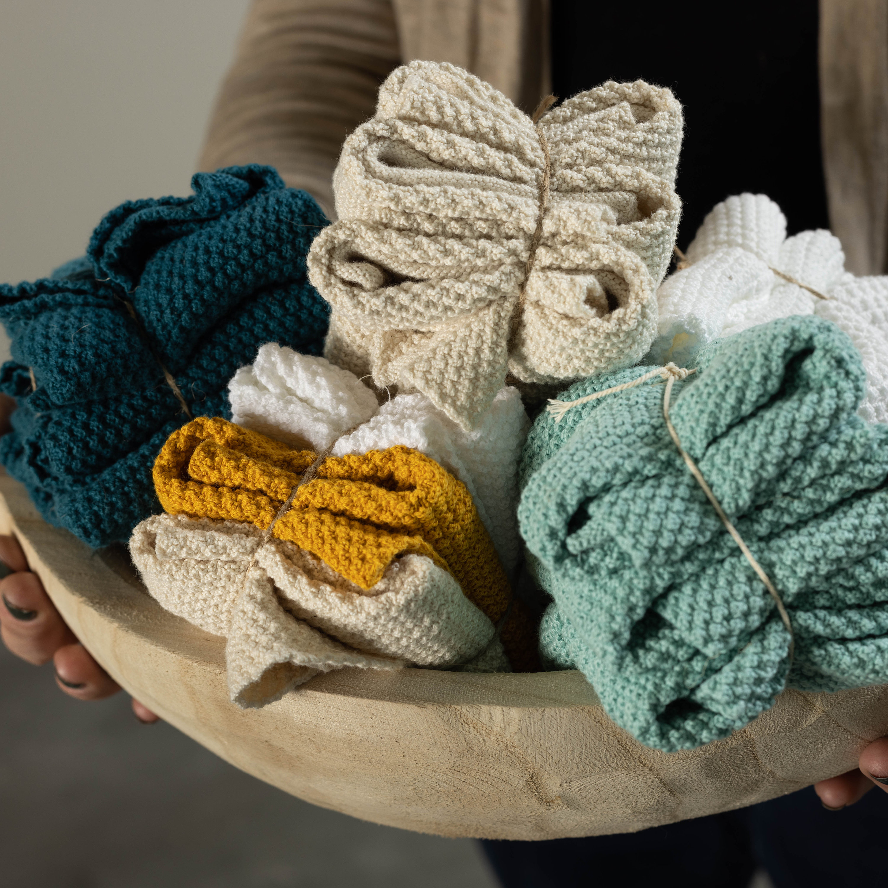 Handmade Washcloth Bundle- 100% Cotton, Reusable, & Compostable — Lo &  Behold Naturals