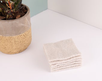 Esponja de cocina ecológica de lana afieltrada - Esponja de cocina sin residuos (juego de 2)