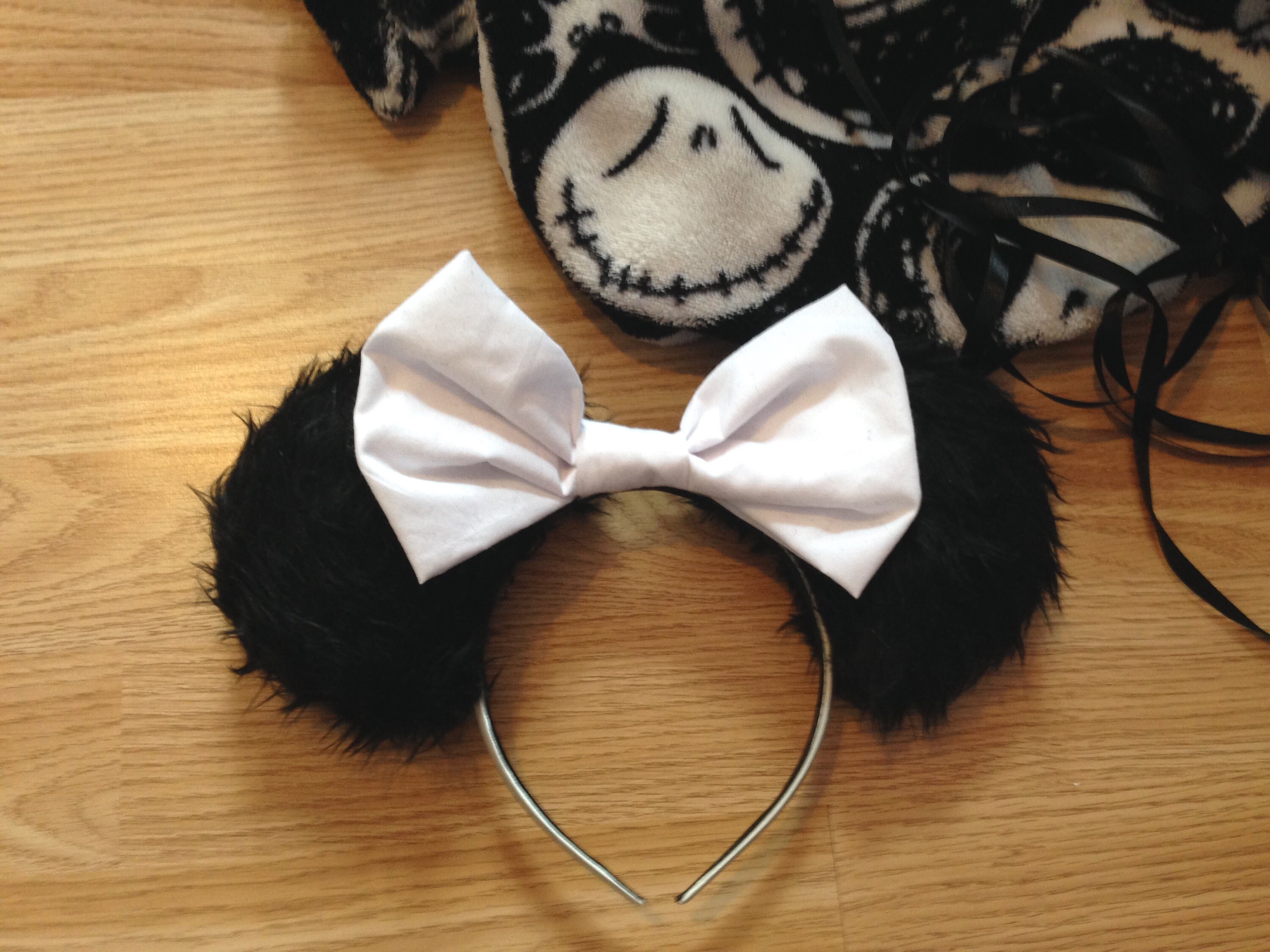 Jack Skeleton Furry Ears Mickey Ears Disney Inspired Etsy