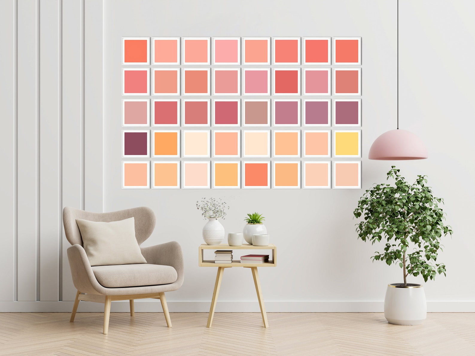 Pantone Print Printable Wall Art Pantone Art Modern print | Etsy