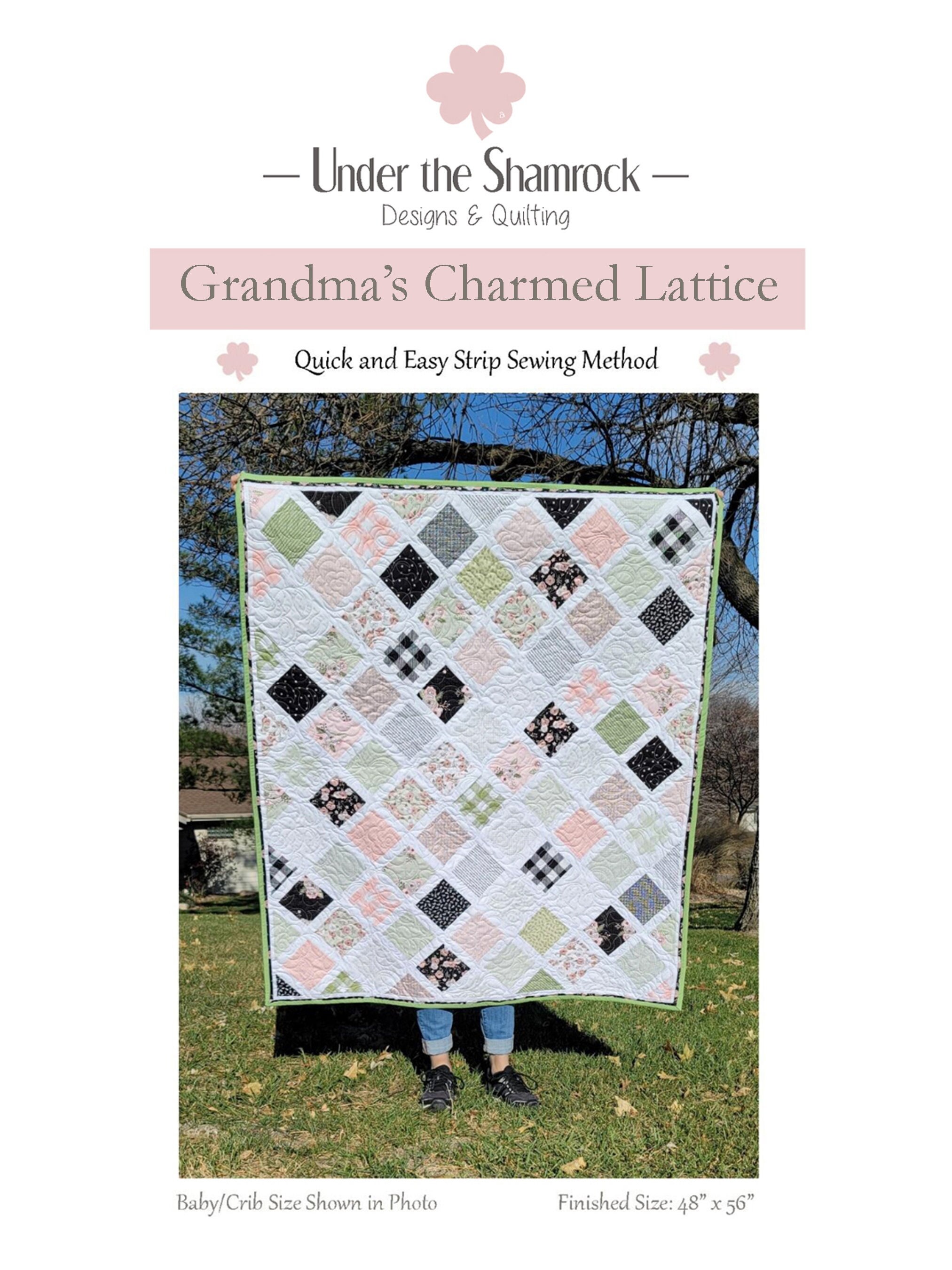 Grandmas Charmed Lattice Quilt Pattern