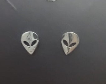 Tiny Alien outer space earrings stud