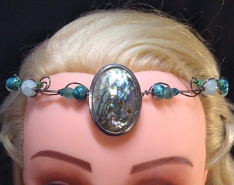 Tidal Serenity Elven Fairy Fantasy Wire Wrap Crown