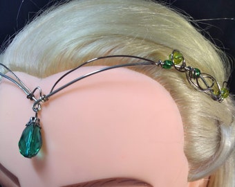 Forest Fae Elven Fairy Fantasy Wire Wrap Crown