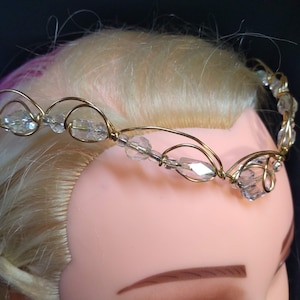 White Queen Elven Fairy Fantasy Wire Wrap Crown