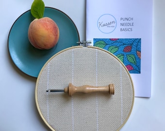 Oxford #10 Punch Needle & 8" Pre-Stretched Hoop with Monks Cloth