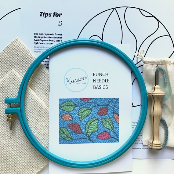 How To Trace the Punch Needle Kit Pattern onto your Monks Cloth