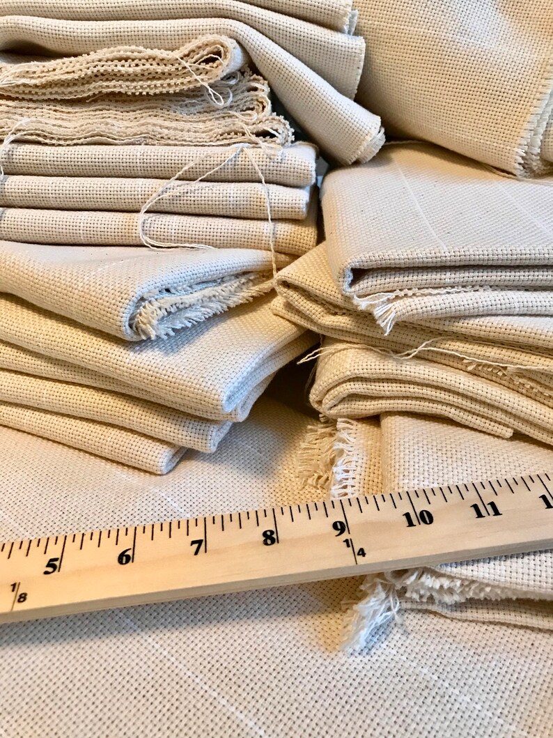 Monk's Cloth 12 x 58/60 30cm x 150cm Punch Needle Fabric/Rug Hooking Backing/Oxford Punch Needle Fabric/100% Cotton Monks Cloth image 2