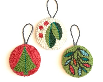 Set met kerstballen perforator: voor 3 ornamenten