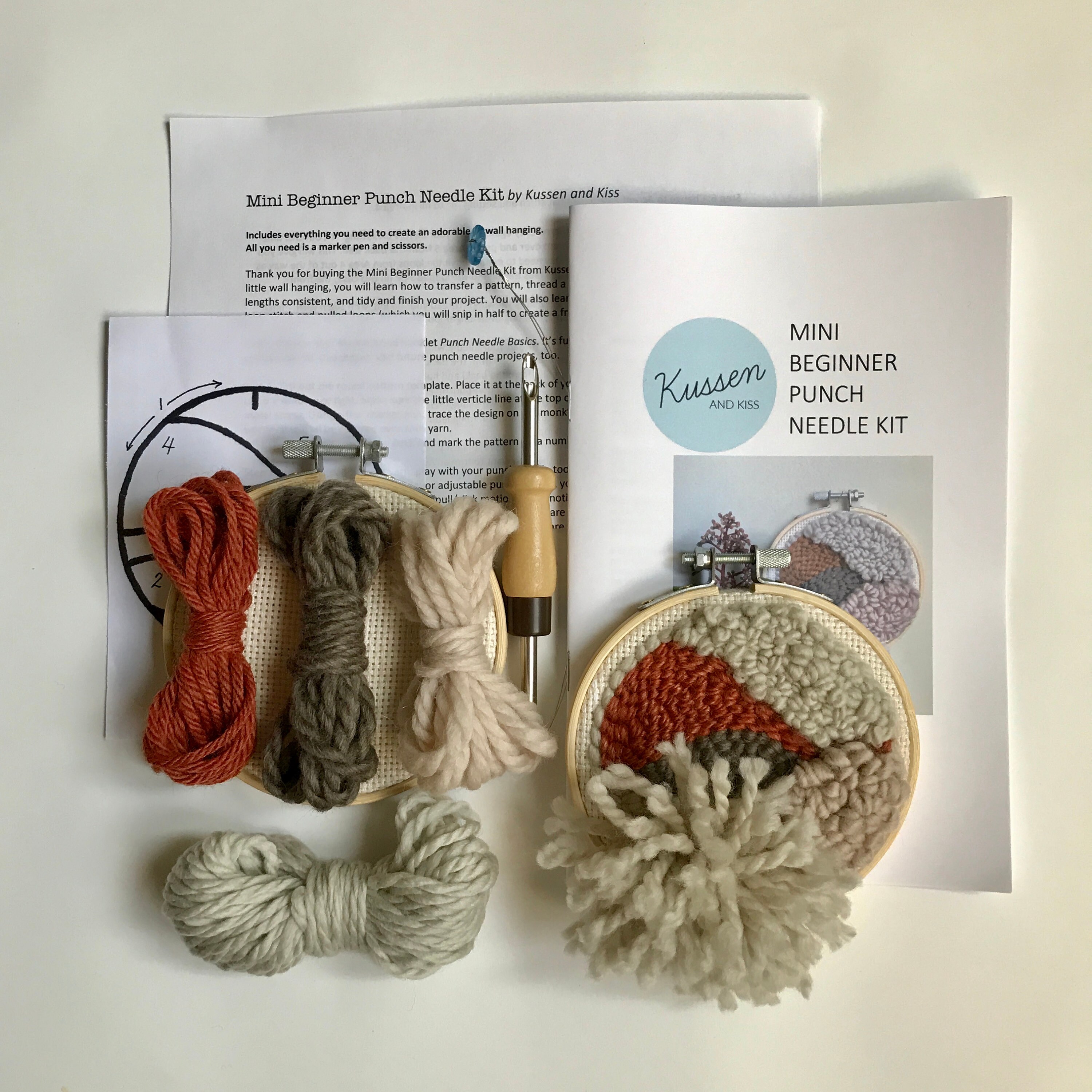 Mini Beginner Punch Needle Kit/Learn to Punch Needle/Includes Etsy