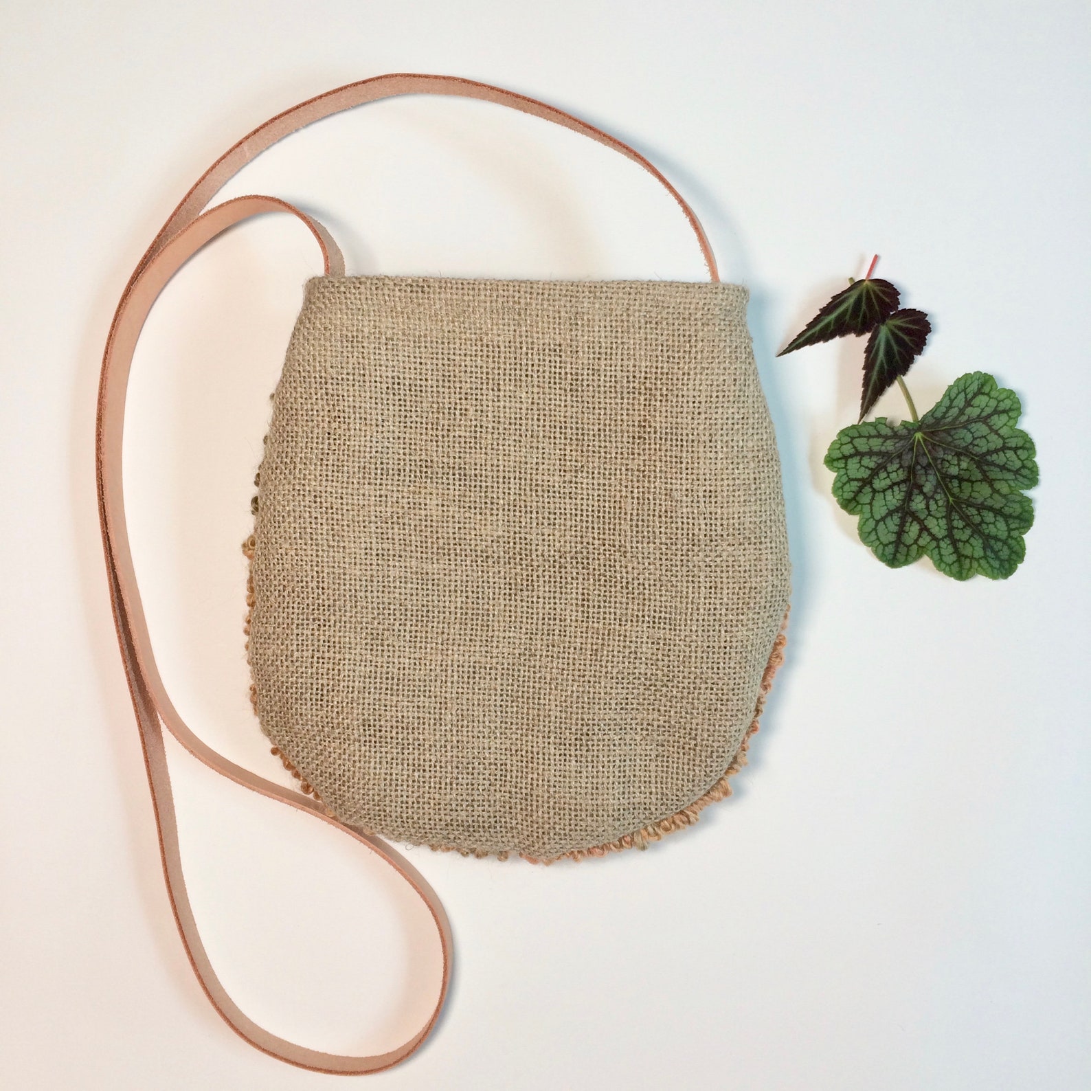 The Dorothy Bag Handmade Wool and Linen Shoulder Bag in Etsy