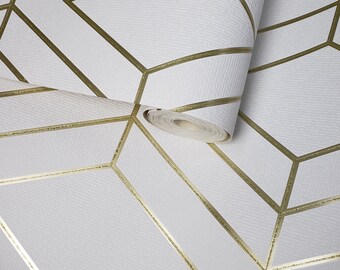 Gold Wallpaper Etsy