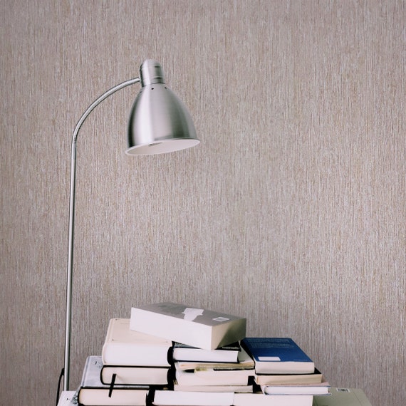 rustic Taupe Brown Faux Grasscloth textures wallpaper Textured modern plain roll