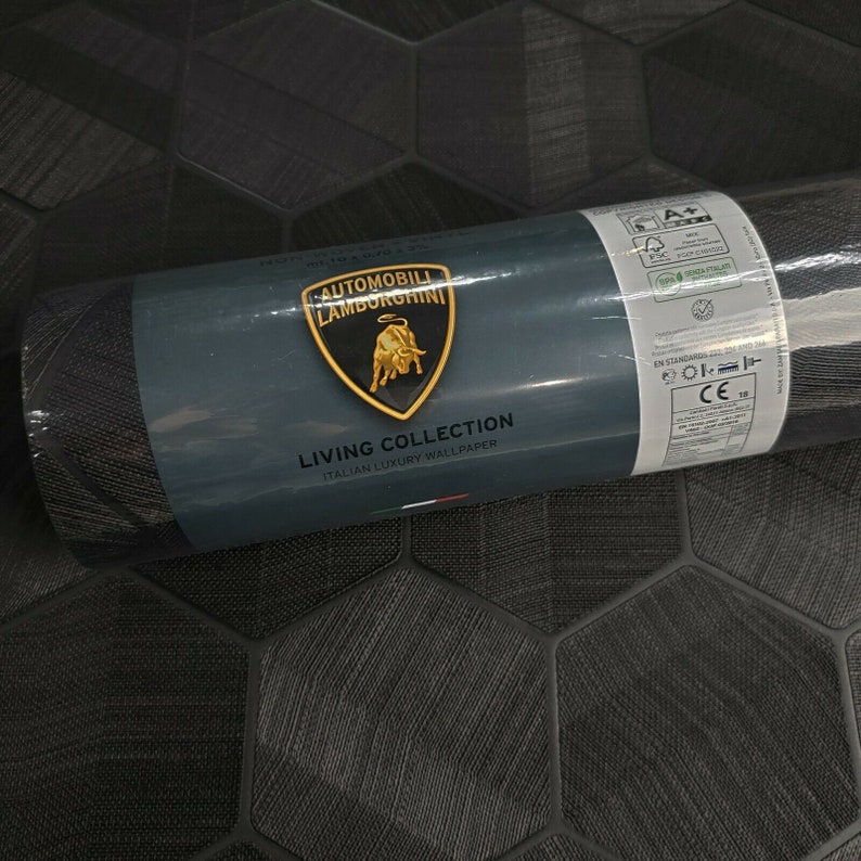 Murcielago Hexagon Feature Black textured Etsy