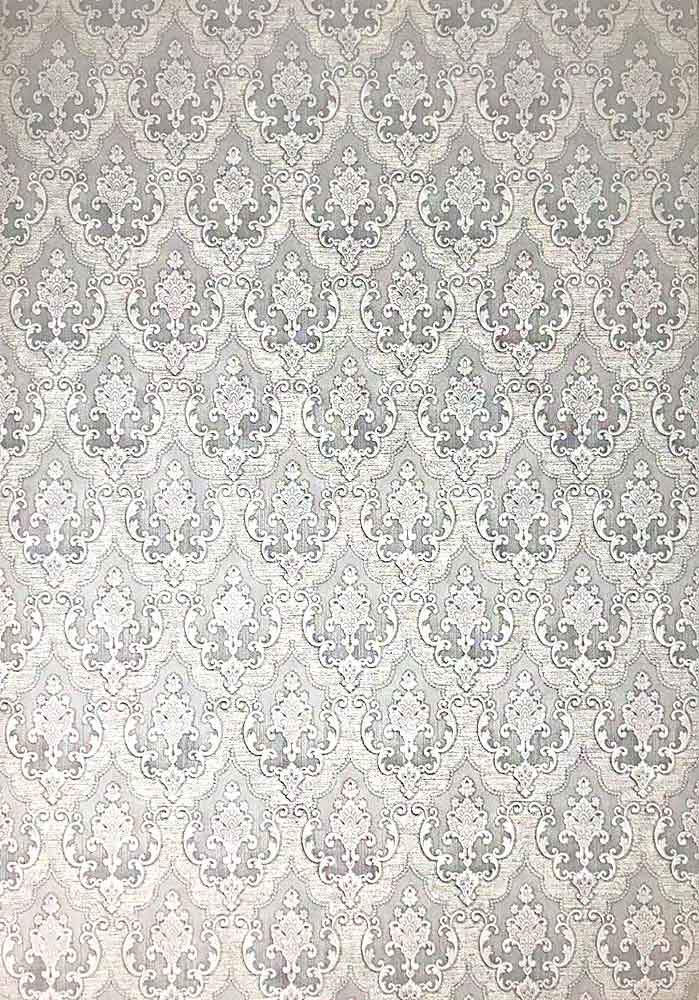 350910 White grey Damask textured Vinyl Wallpaper Etsy