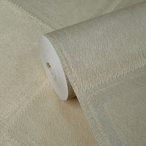 Embossed Vinyl Wallpaper Textured Modern Gold Metallic Faux Animal Fur Wool Large Tiles Wallpapers Wallcoverings Wall Coverings 3d Square