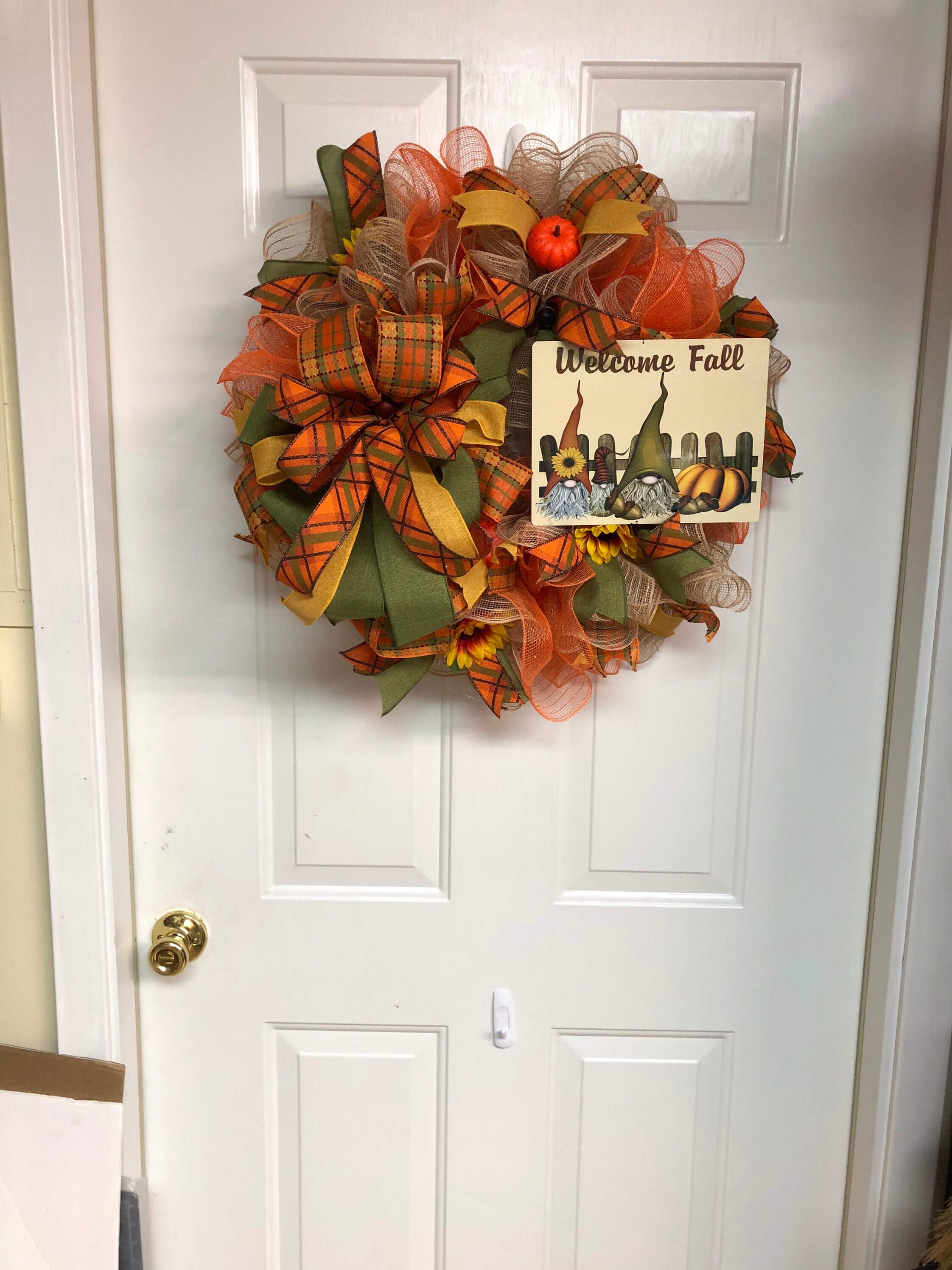 DIY Fall Gnome Wreath Kit Make Your Own Fall Wreath Etsy