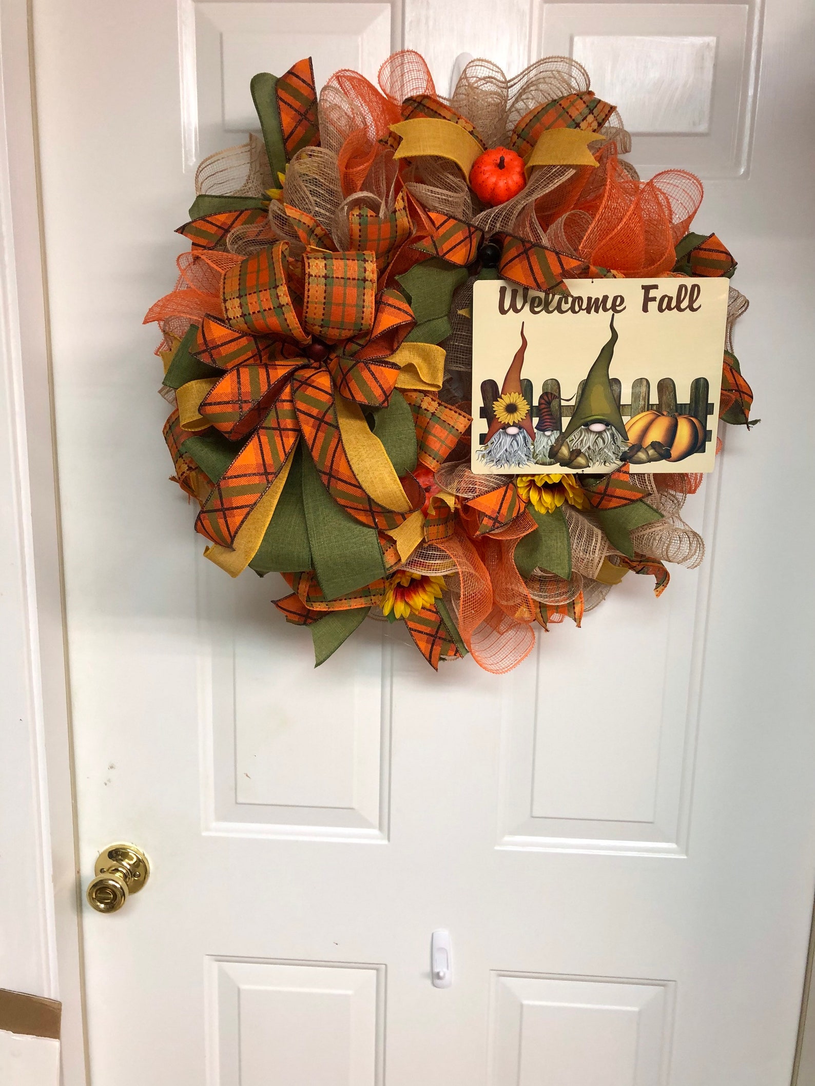 DIY Fall Gnome Wreath Kit Make Your Own Fall Wreath Etsy