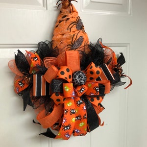 Halloween Orange Witch Hat
