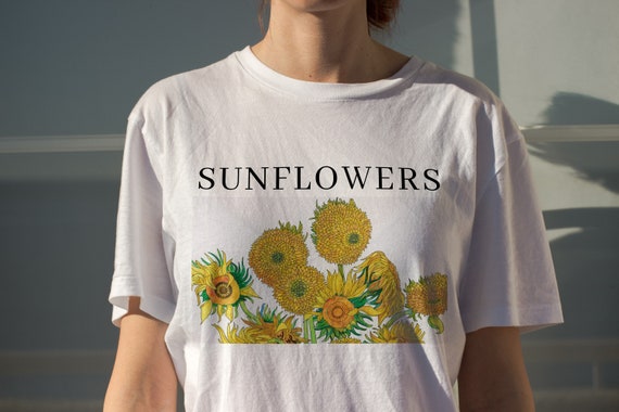 van gogh sunflowers tee