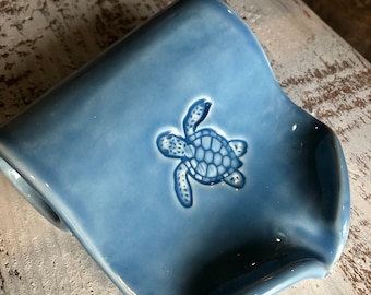 Sea Turtle Self Draining Soap Dish, Sea Turtle Soap Dish/Sponge Holder