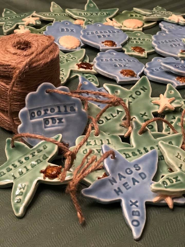 Beach Ornaments, OBX Ornaments, Christmas Ornaments