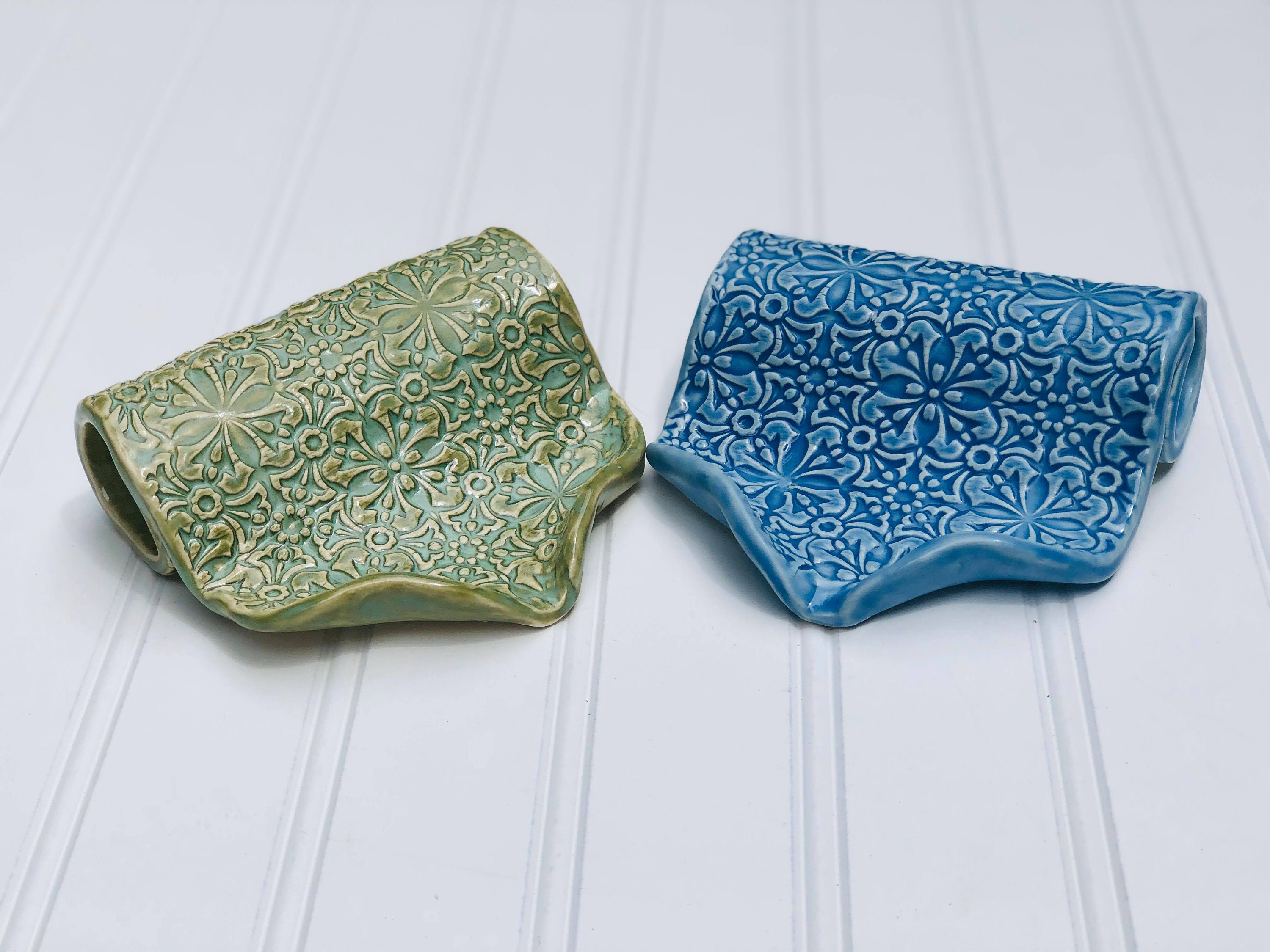 pottery soap dish - FREE SHIPPING - ceramic sponge holder – StellaNCWorks