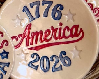 America 250th Anniversary Pottery, Patriotic Pottery