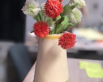 Wildflower Ceramic Vase, Pottery Vase