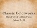 Classic Colorworks Hand-Dyed Floss, Colors A - B 
