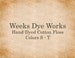 Weeks Dye Works Hand-Dyed Floss, Colors S - T 