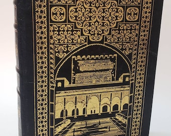 The Alhambra by Washington Irving/Vintage 1978 Easton Press Leather Bound Book/Classic Literature/Nostalgic Gift/Bookshelf Decor/Collectible