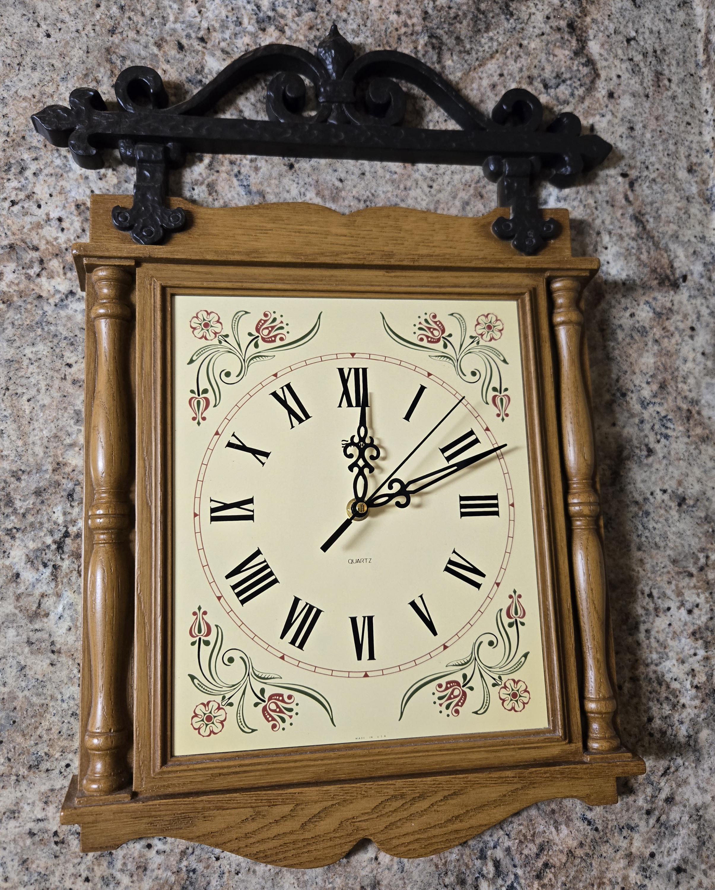 Vintage Wall Clock 70s - Etsy