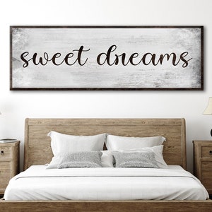 Sweet Dreams Sign | Bedroom Wall Decor | Nursery Decor | Bedroom Wall Art | Nursery Wall Decor | Master Bedroom Decor | Nursery Sign