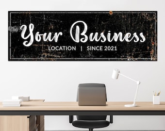 Business Sign | Custom Business Sign Decor | Office Name Sign Wall Decor | Custom Office Sign For Wall