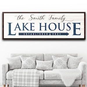 Custom Lake House Sign Lake House Decor Lake House Sign Personalized Lake Life Sign Lake House