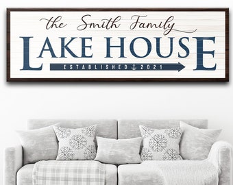 Custom Lake House Sign Lake House Decor Lake House Sign Personalized Lake Life Sign Lake House