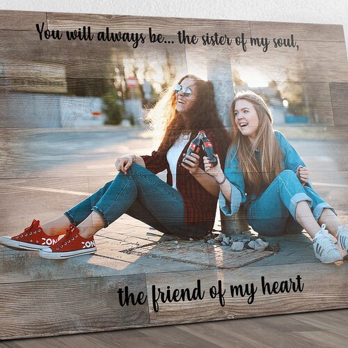 Personalised Gift for Friend Besties Print Best Friend Gift Etsy