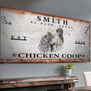 Chicken Coop Signs | Chicken Decor Farm Sign | Ranch Sign Farm Wall Decor | Hen House Sign | Homestead Sign | Personalized Ranch Wall Decor