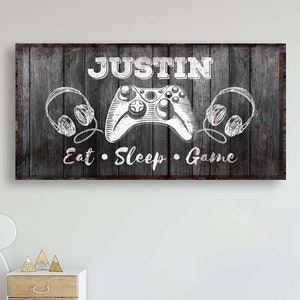 Kids Room Sign | Game Room Sign | Custom Game Room Wall Décor | Personalized Sign Game Room Décor | Playroom Wall Décor Gamer Gift Sign