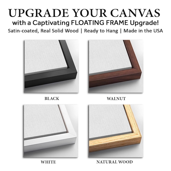 Canvas Floating Frames Upgrade | Wood Frames