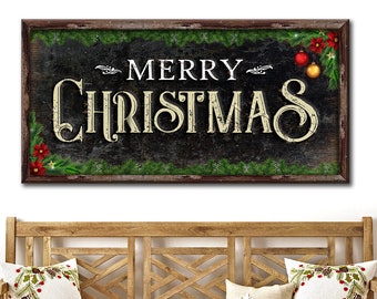 Merry Christmas Sign | Primitive Christmas Wall Decor | Rustic Christmas Decor | Country Christmas Wall Art | Christmas Wooden Holiday Decor