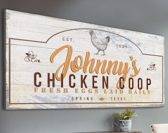 Chicken Coop Signs | Chicken Decor Farm Sign | Ranch Sign Farm Wall Decor | Hen House Sign | Homestead Sign | Personalized Ranch Wall Decor