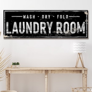 Laundry Sign | Laundry Room Sign | Laundry Room Decor Farmhouse | Wash Dry Fold  Farmhouse Laundry Room Sign | Personalized Laundry Signs