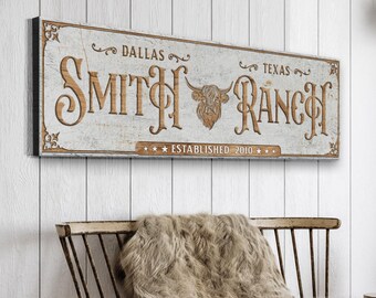 Cattle Sign Ranch Wall Decor | Cattle Ranch Sign | Rustic Decor Farm Sign | Cow Sign Farm Wall Decor | Farmhouse Decor | Cattle Brand Gifts
