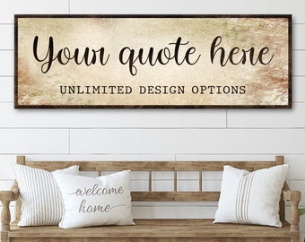 Custom Quote Sign | Personalized Quote Wall Art | Custom Quote Print Wall Art Living Room Sign | Family Sign Custom Quote Canvas Room Art