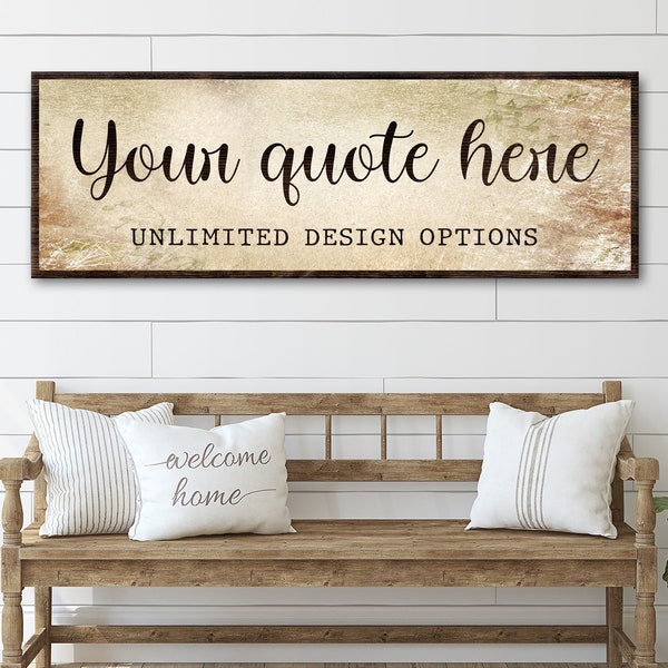 Custom Quote Sign | Personalized Quote Wall Art | Custom Quote Print Wall Art Living Room Sign | Family Sign Custom Quote Canvas Room Art